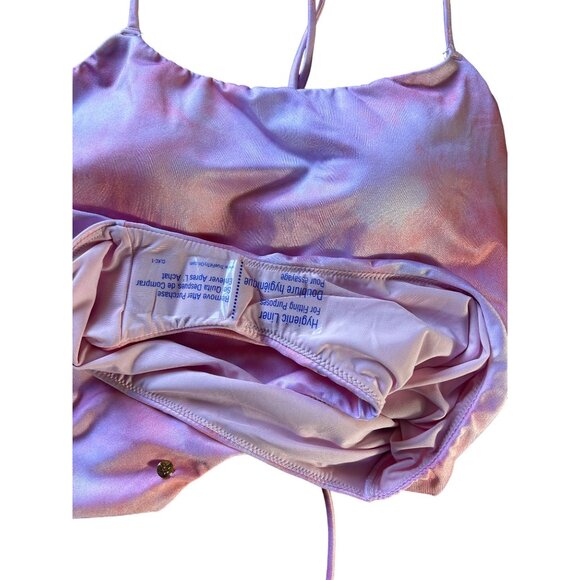 Victoria's Secret Shimmery Pink Tie-Dye One Piece Swimsuit L NWT - Picture 8 of 11